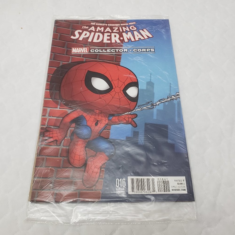 THE AMAZING SPIDER-MAN #16 COLLECTOR CORPS VARIANT MARVEL COMICS 2016